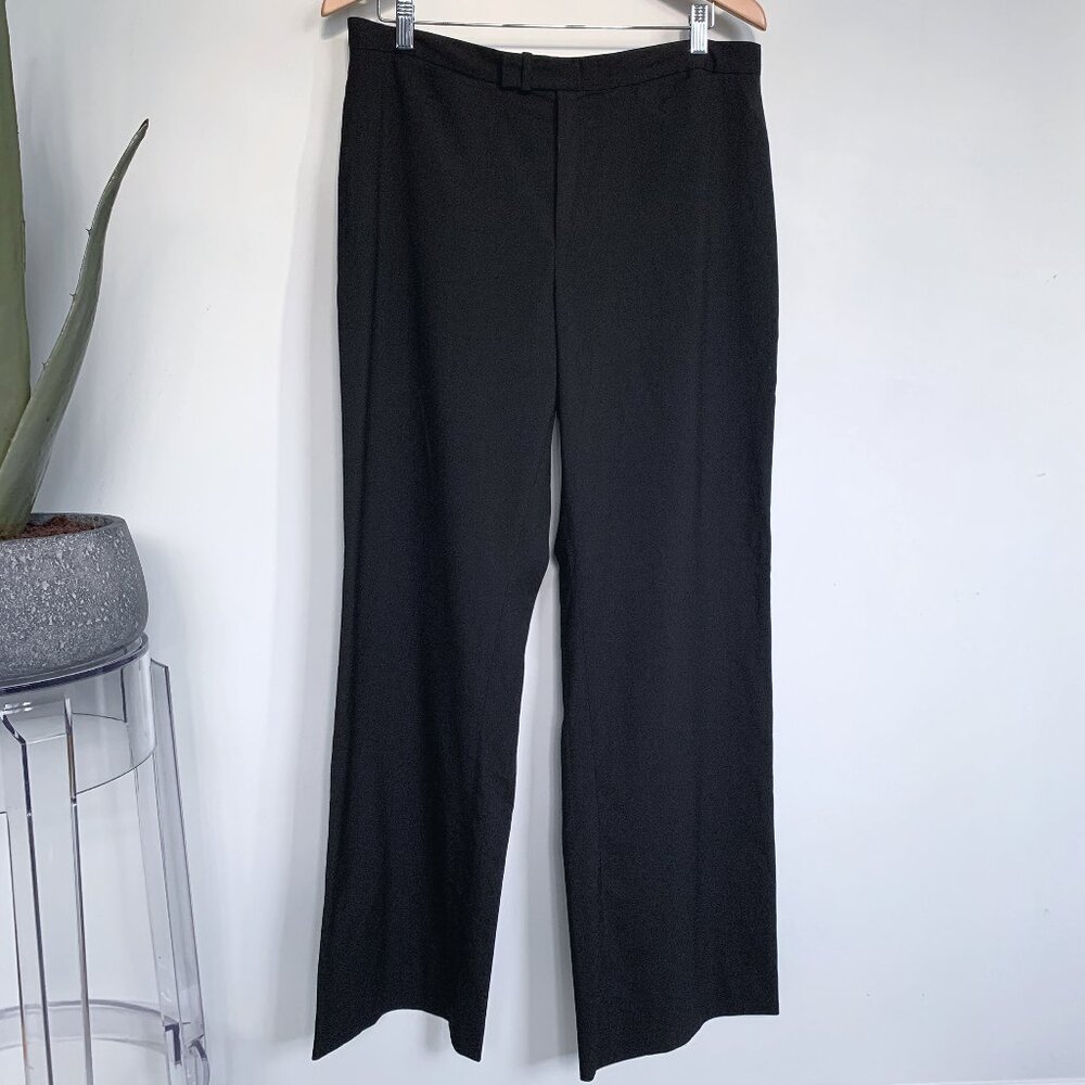 Club Monaco Lightweight Wide-Leg Trouser black Sz 14